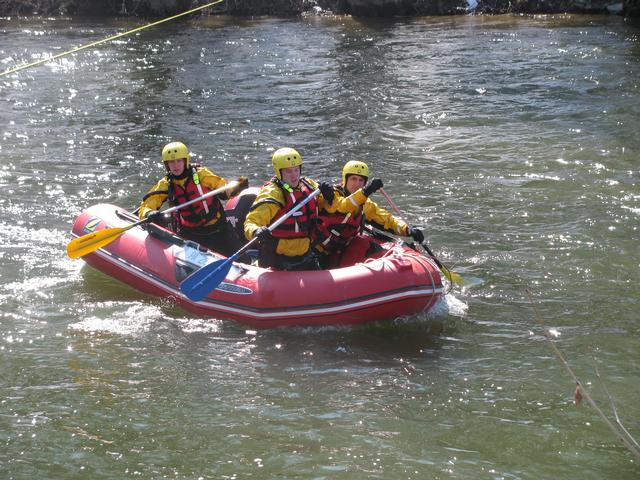Members train in water rescue